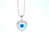 Evil Eye Necklace Sterling Silver